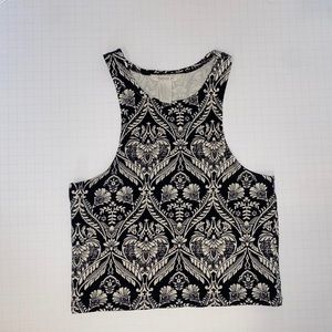 Forever 21 Printed High Neck Top